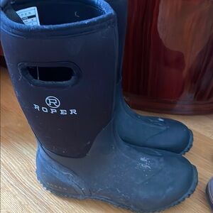 Roper Black Waterproof Boots
